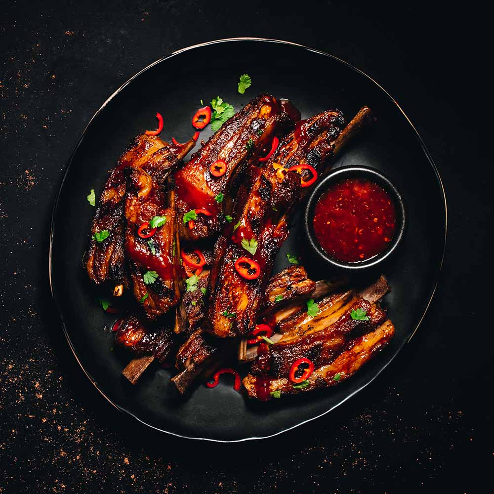 Lamb Ribs In A BBQ Spice Rub - Rocket